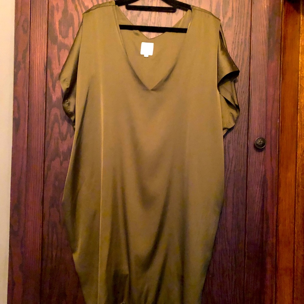 SEN- luxury dress (sage)